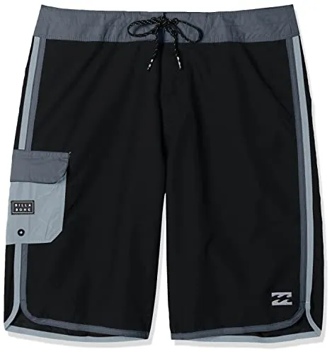 Billabong Men's Standard Classic Wave 21 INCH Outseam SURF Suede Solid Boardshort, Navy Heather, 28