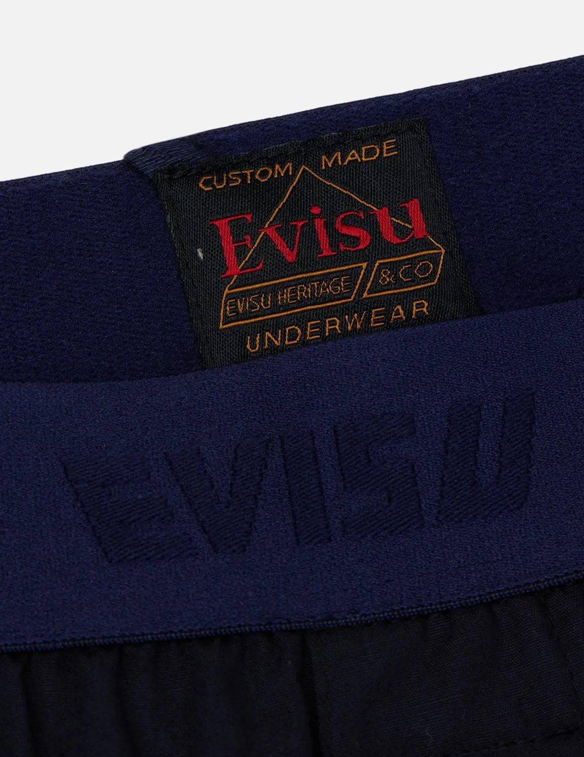 EVISU Squad “Hide-and-Seek” Pattern Daicock Print Boxer Shorts