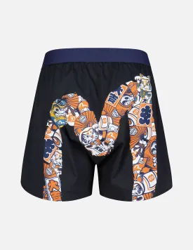 EVISU Squad “Hide-and-Seek” Pattern Daicock Print Boxer Shorts