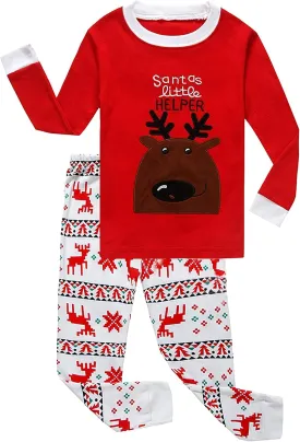Family Feeling Little Boys Pajamas Sets 100% Cotton Long sleeve Pjs