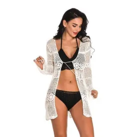 Floral Crochet Patchwork Bikini Coverup
