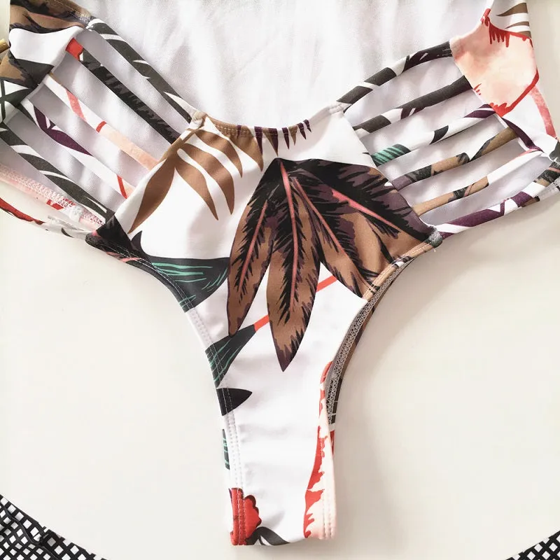 Floral Strappy Monokini