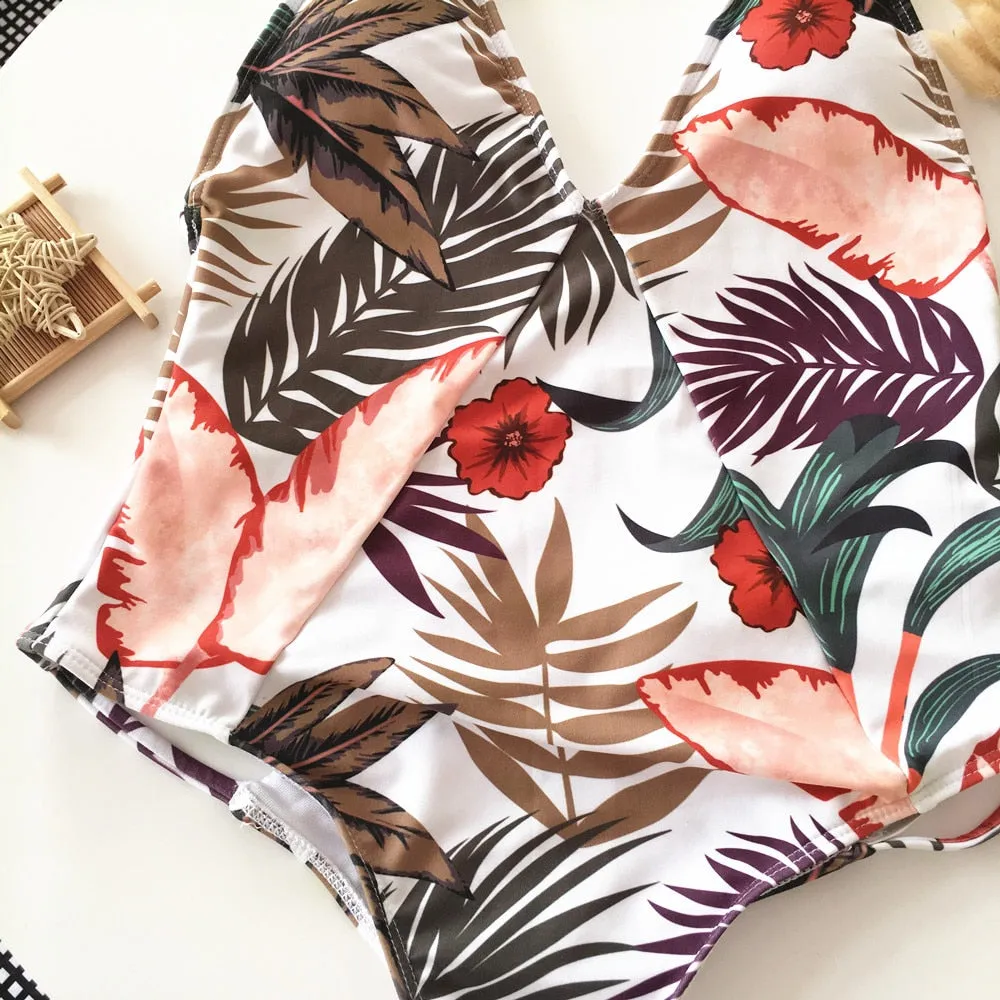 Floral Strappy Monokini