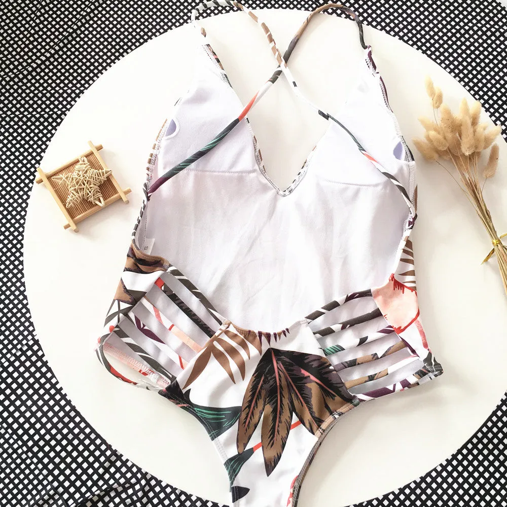 Floral Strappy Monokini