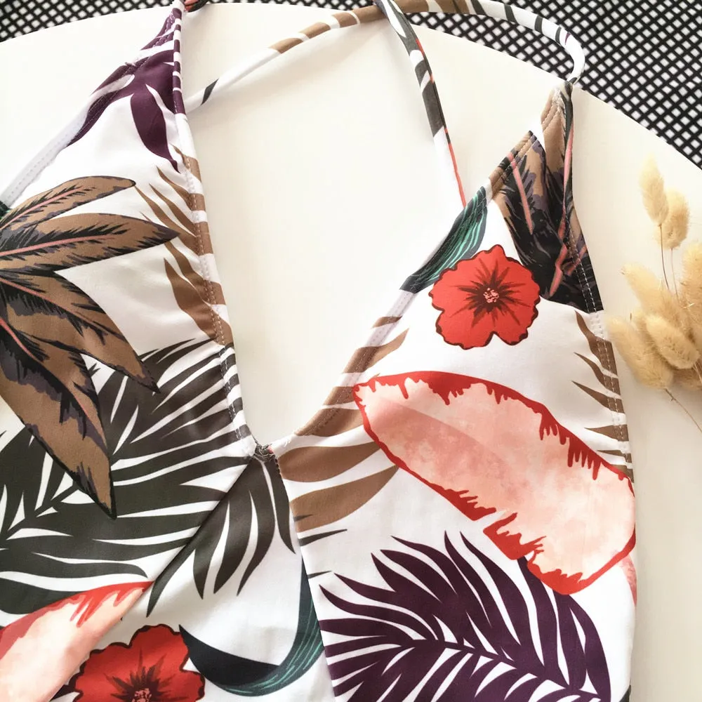 Floral Strappy Monokini