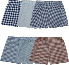 Fruit of the Loom Men's Tag Free Woven Boxer Shorts, Relaxed Fit, Moisture Wicking, Assorted Color Multipacks