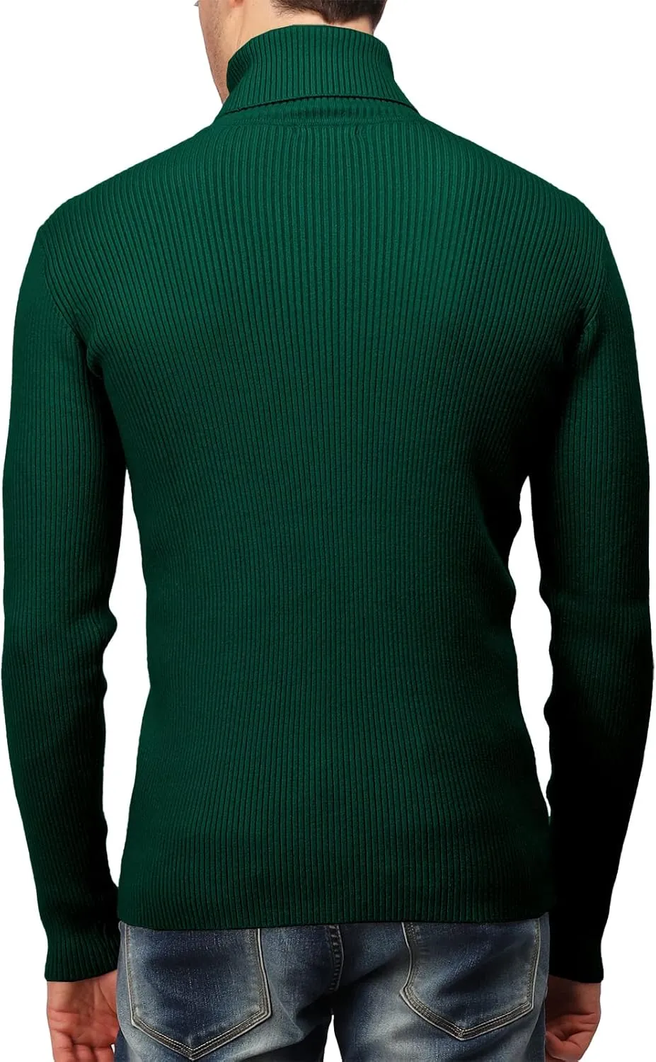 H2H Mens Slim Fit Turtleneck Pullover Sweaters Basic Tops Knitted Thermal