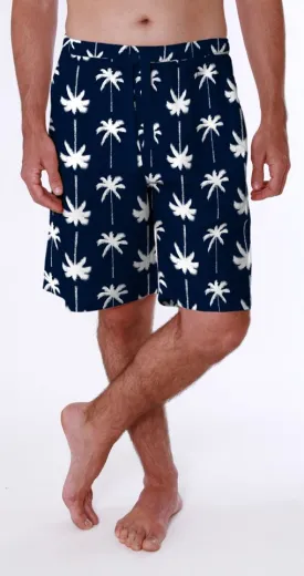 IZOD Mens Plaid Pajama Shorts