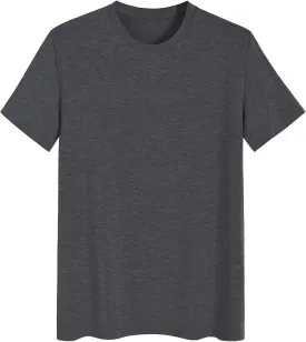 Latuza Men's Viscose Crew Neck Short Sleeves Pajama Sleep Shirt