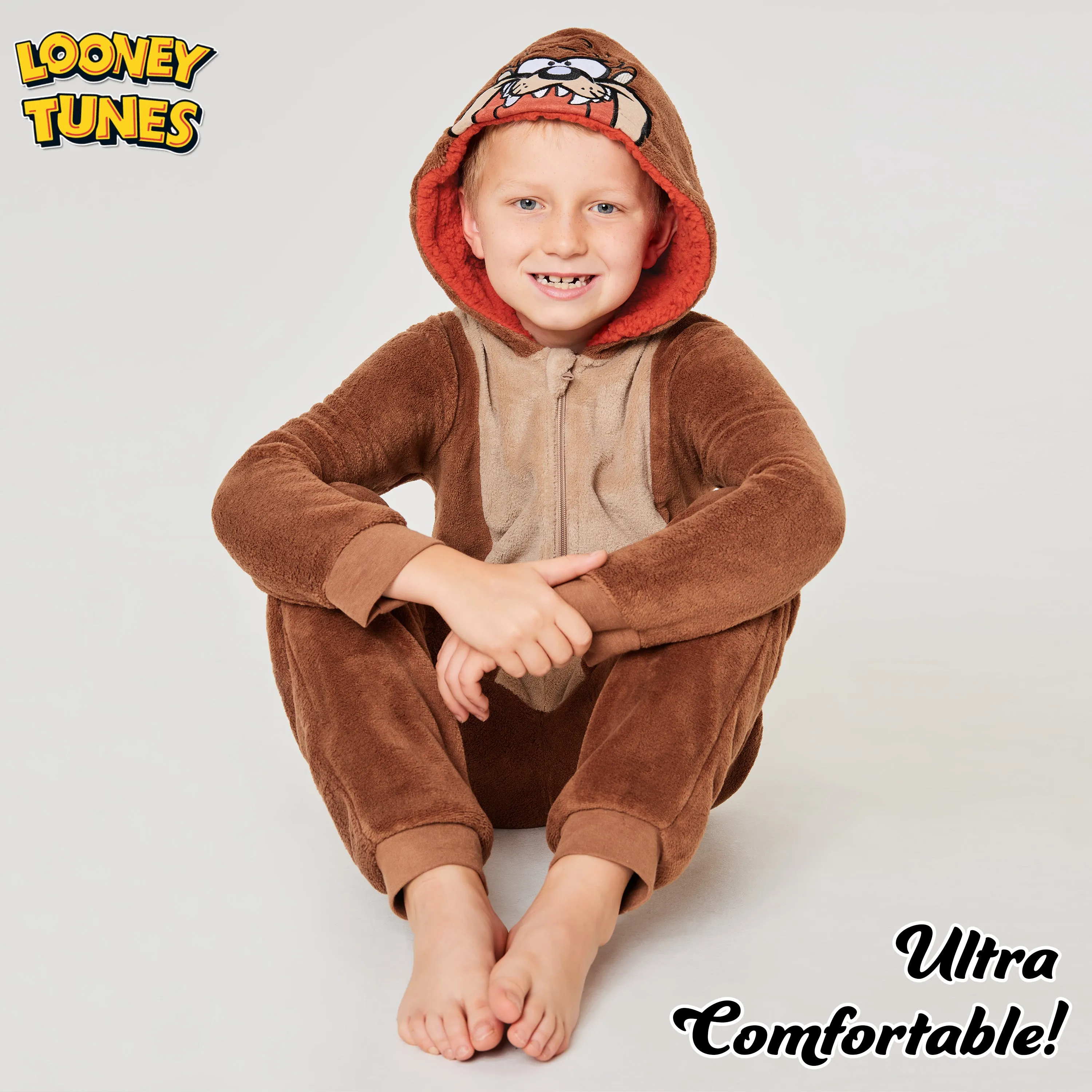 LOONEY TUNES Fleece Onesie for Kids - Taz