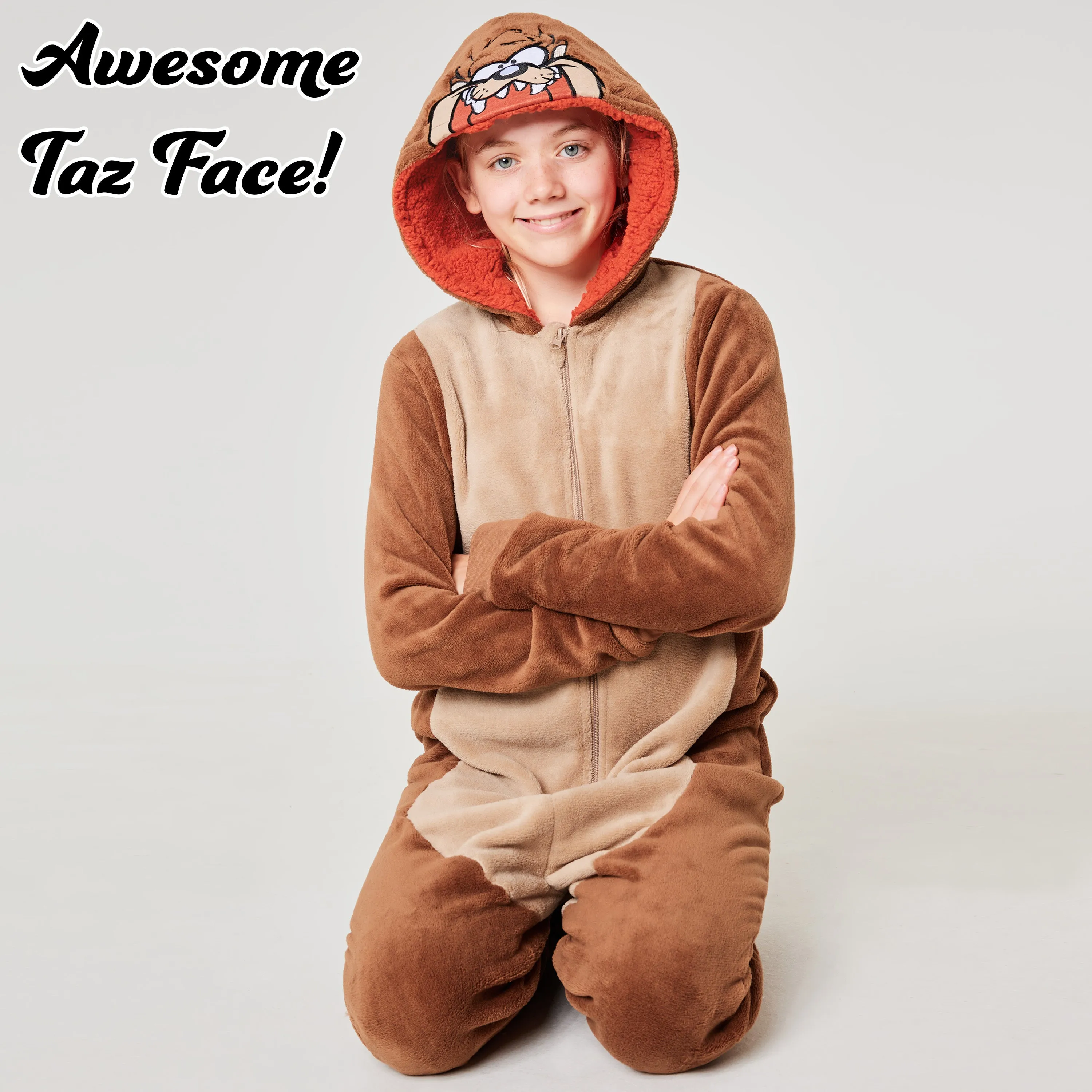 LOONEY TUNES Fleece Onesie for Kids - Taz