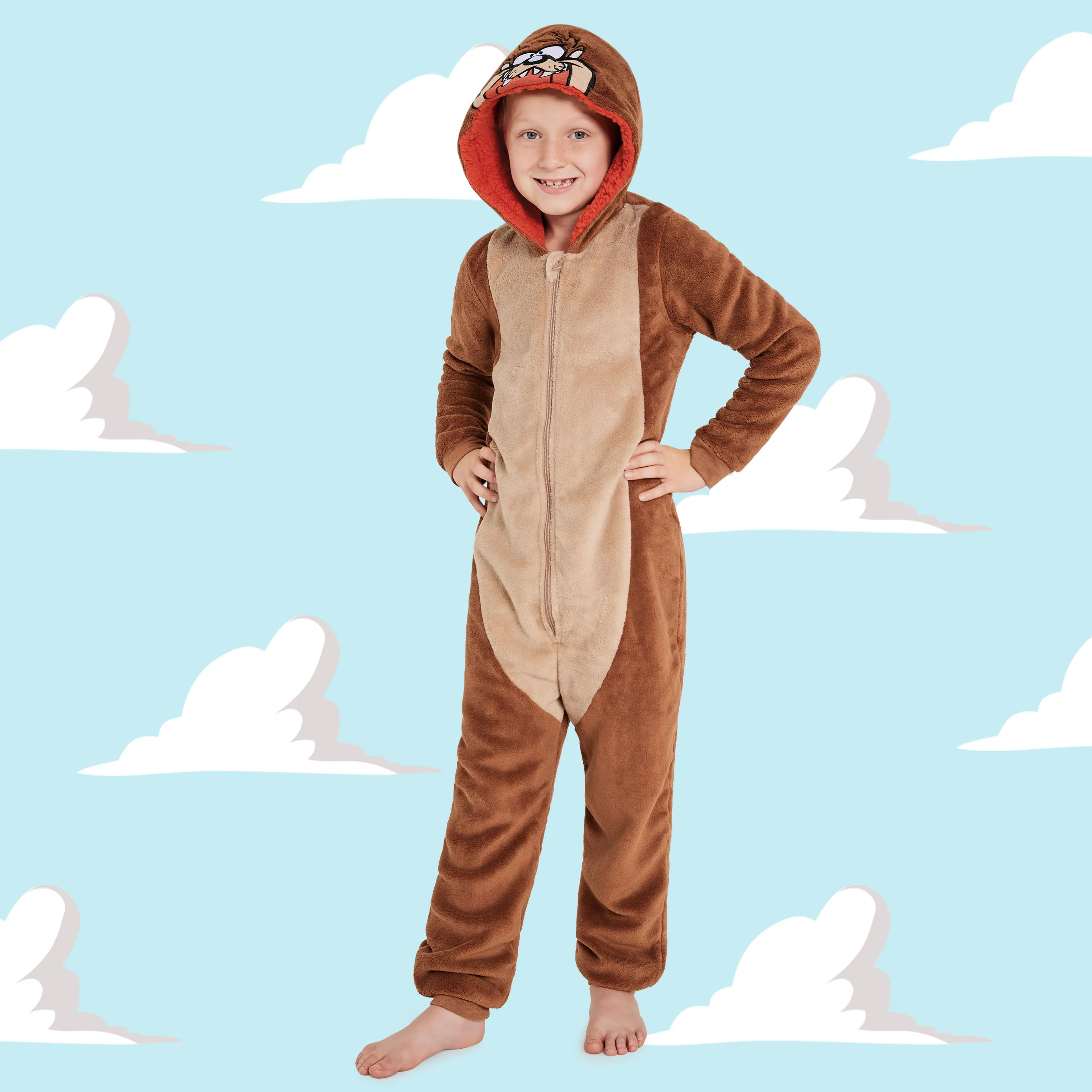 LOONEY TUNES Fleece Onesie for Kids - Taz