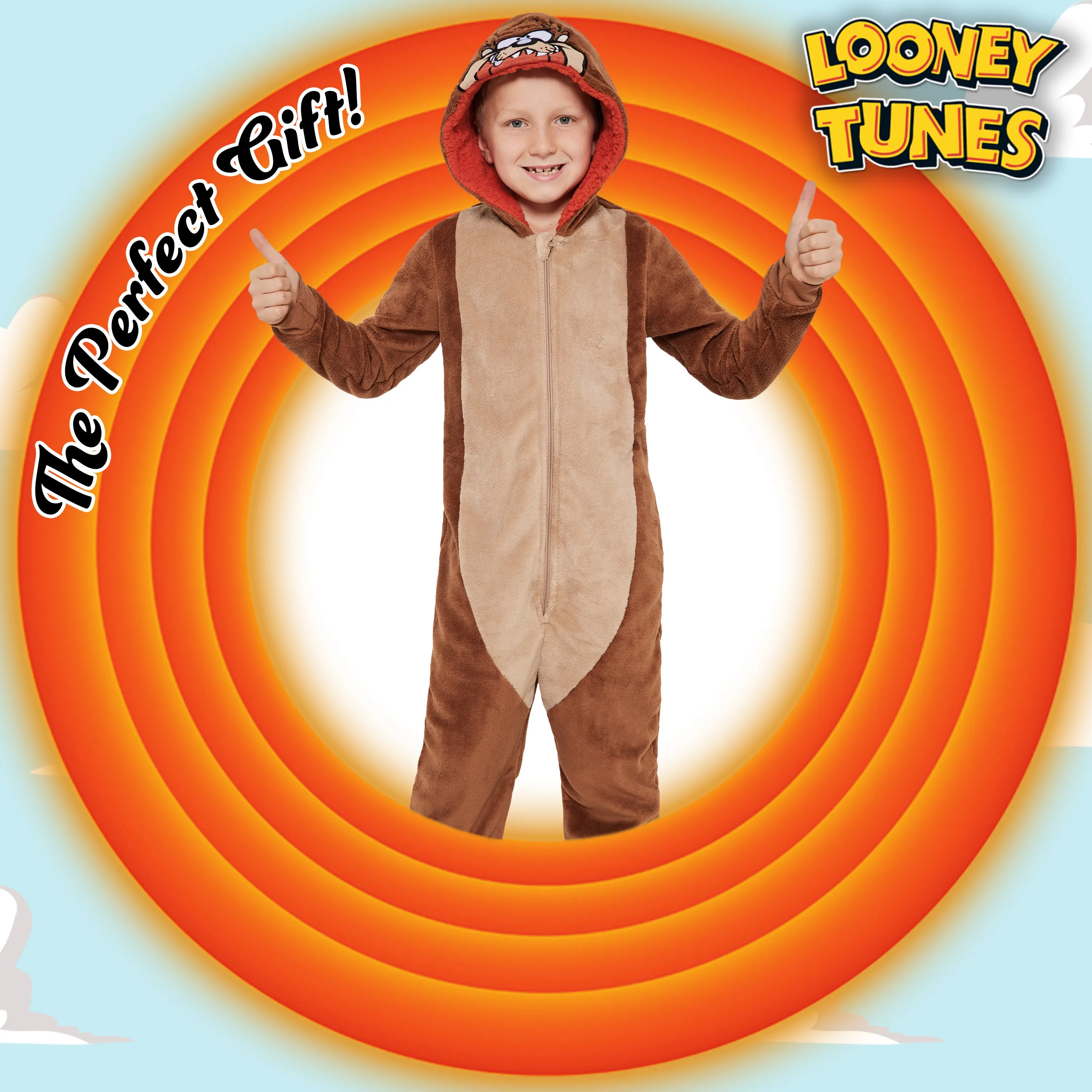 LOONEY TUNES Fleece Onesie for Kids - Taz