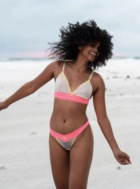 Luxe Lace Thong | Citrus