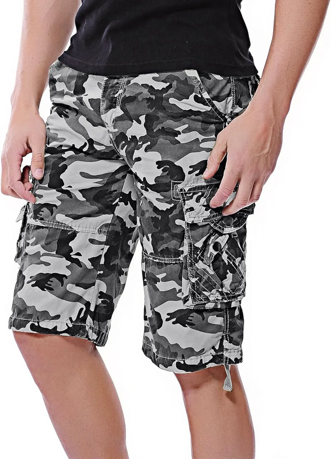 Men's Camo Cargo Shorts Cotton