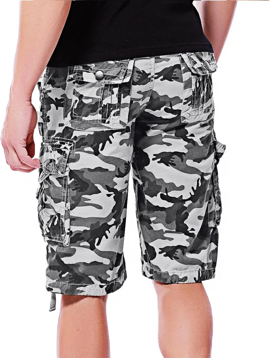 Men's Camo Cargo Shorts Cotton