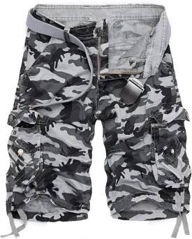 Men's Camo Cargo Shorts Cotton
