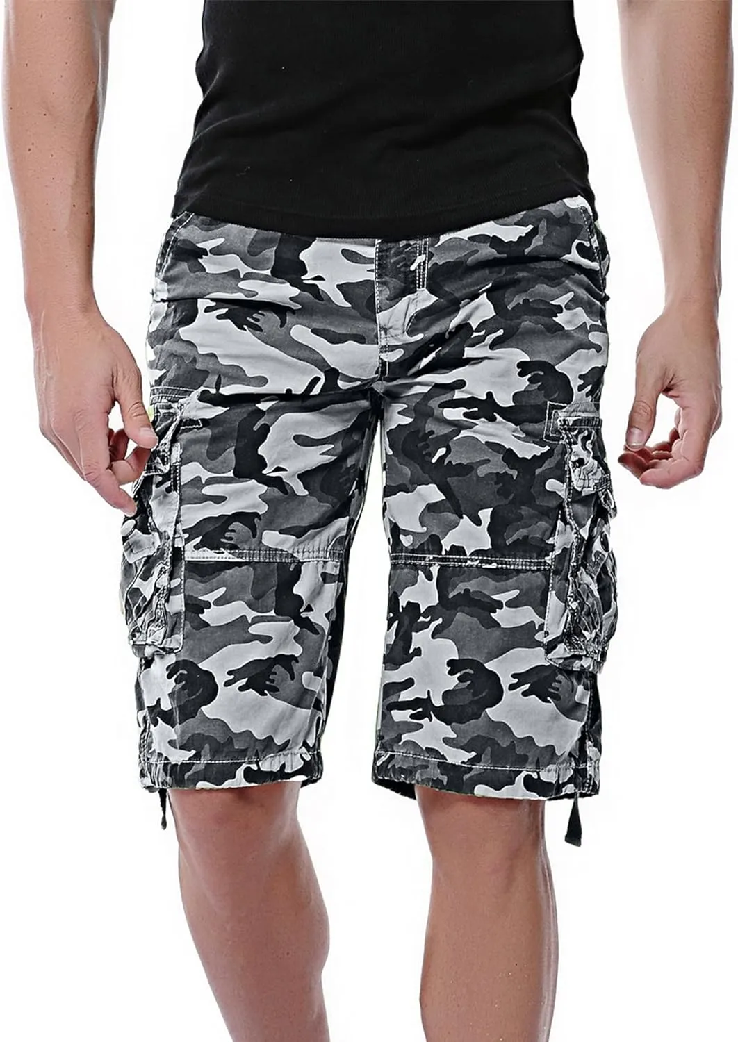 Men's Camo Cargo Shorts Cotton
