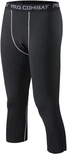 Men??s Compression Pants Athletic Leggings Running Tights Workout Base Layer Underwear for Basketball Sports Gym Soccer