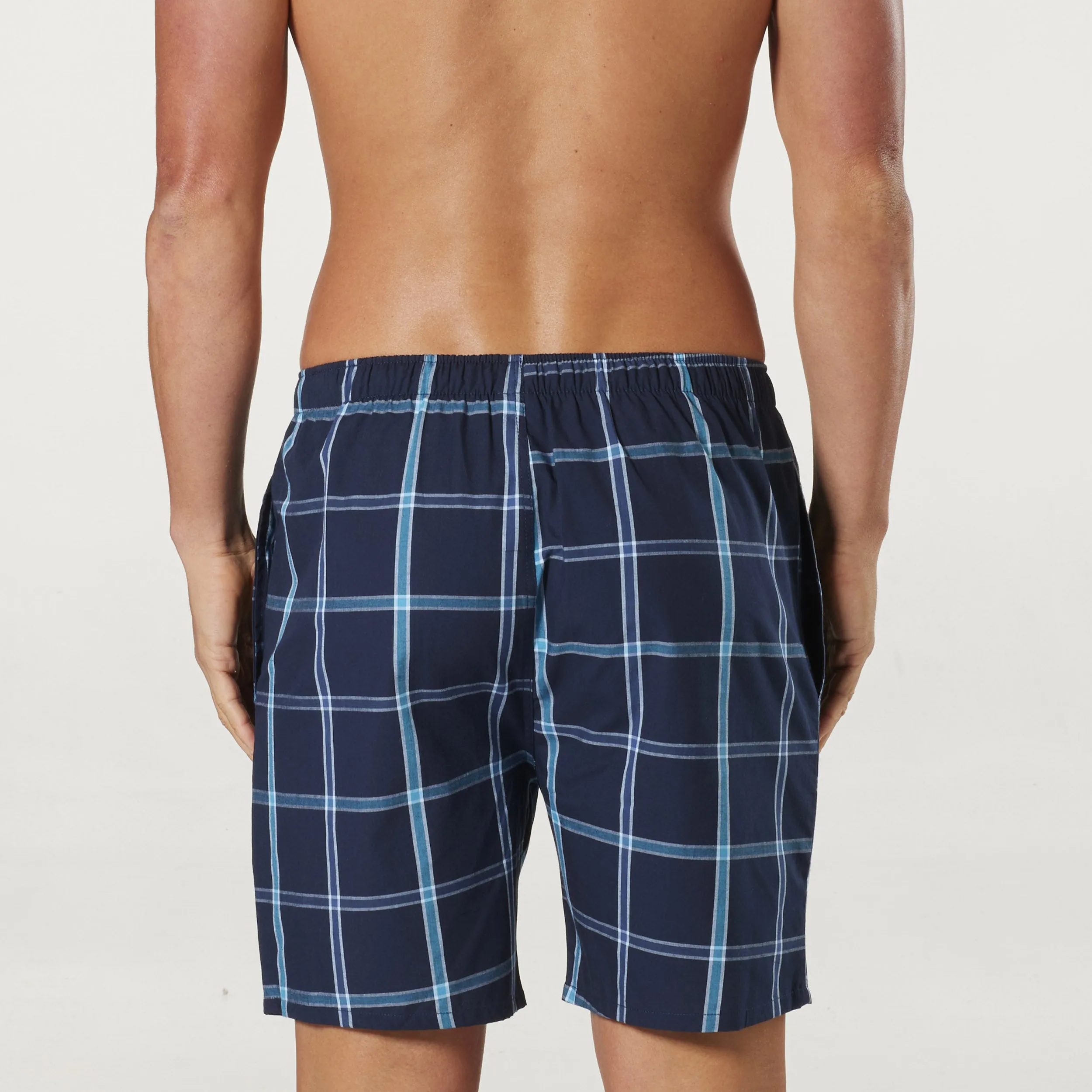 Men's Painted Diamond Cotton Sleep Shorts 2 Pack - Navy