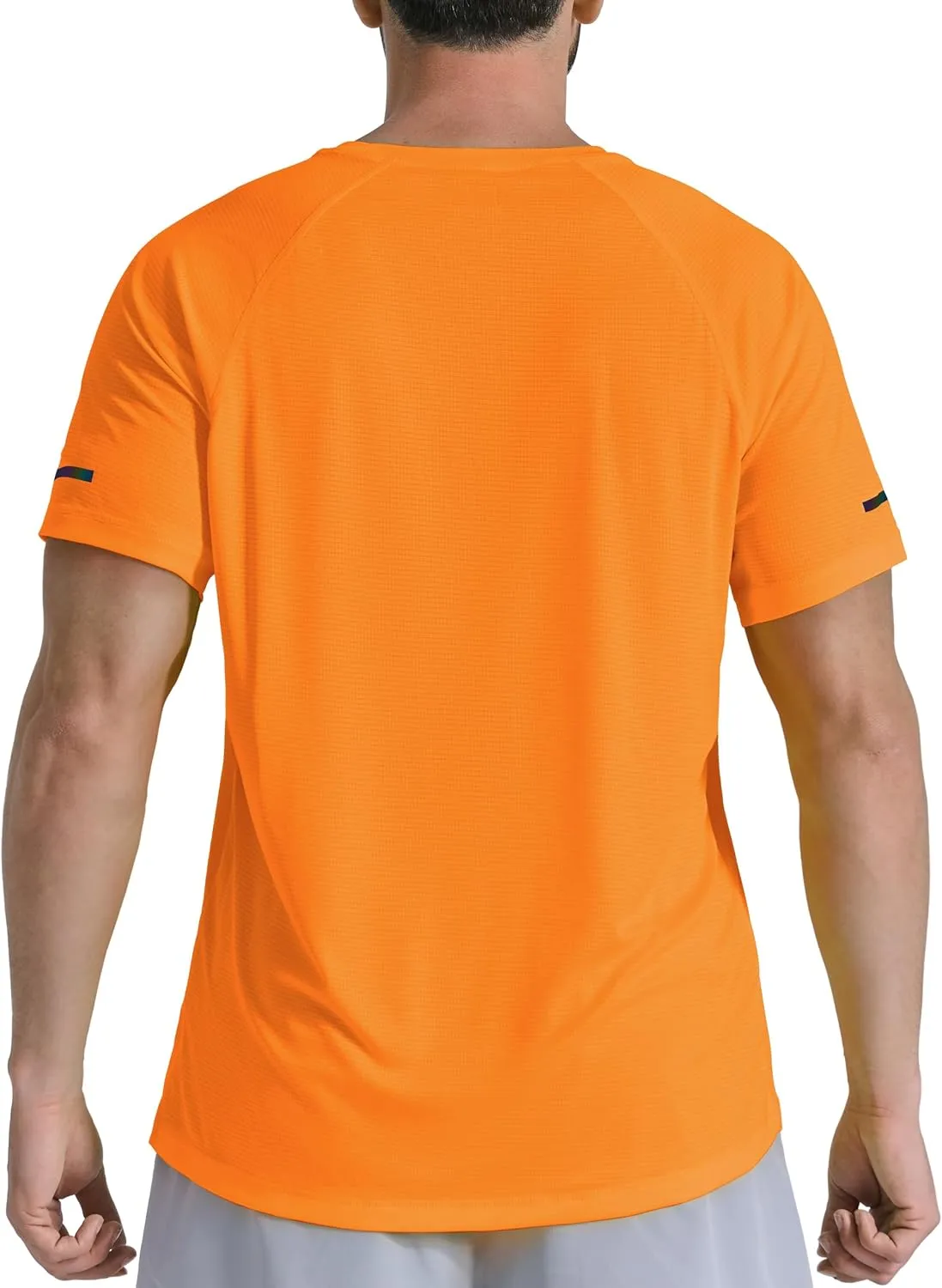 Men's Summer Short Sleeve Shirts Quick Dry Workout Lightweight T-Shirts Gym Running Swim Athletic Shirt