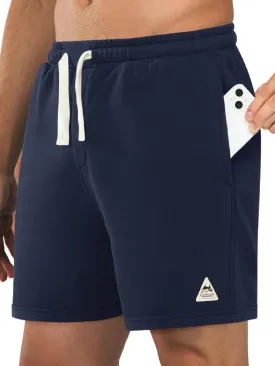 NORTHYARD Men's Sweat Shorts 5" with Pockets Cotton Drawstring Summer Workout Casual Lounge Shorts