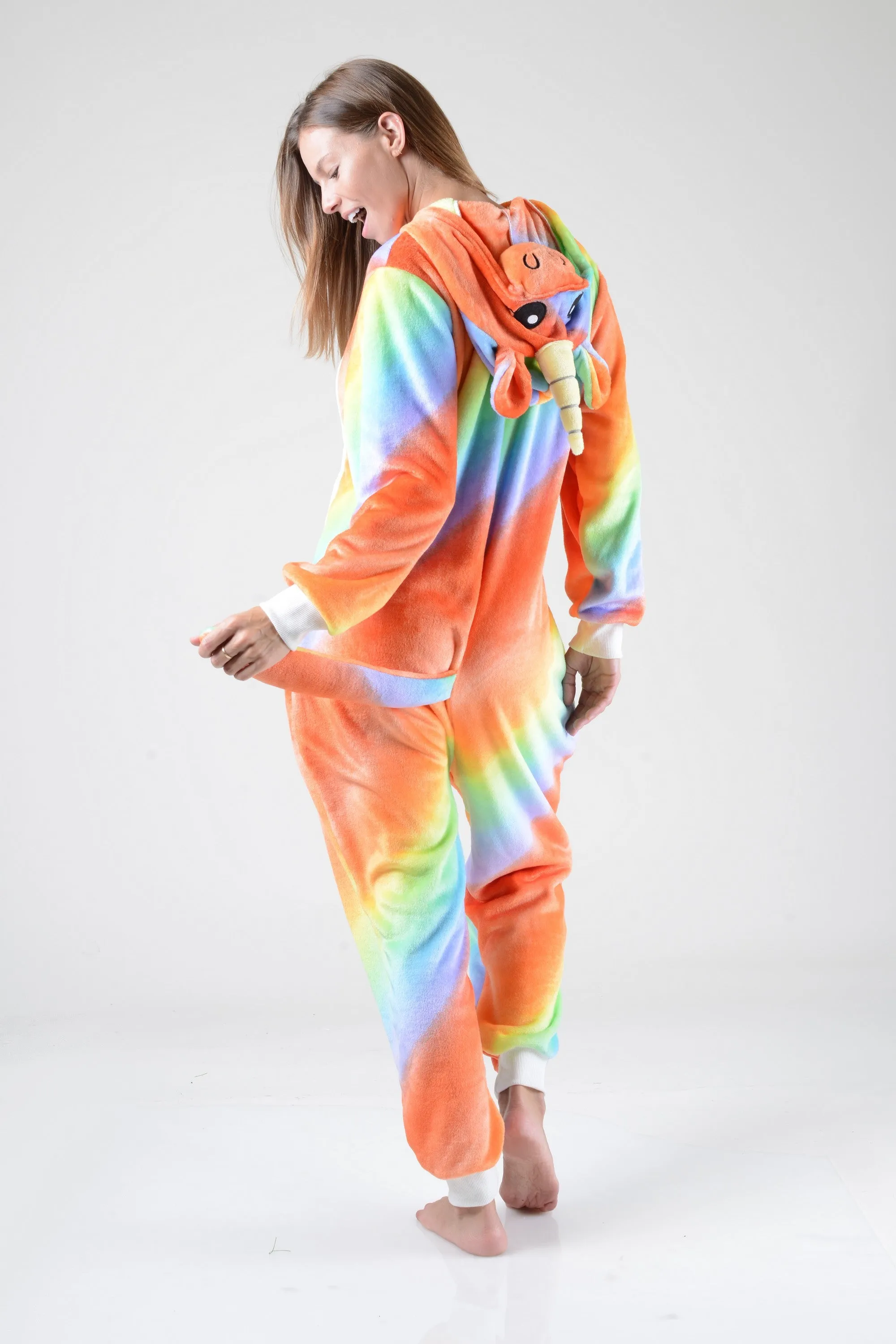Plush Unicorn Rainbow Animal Onesie Pajama