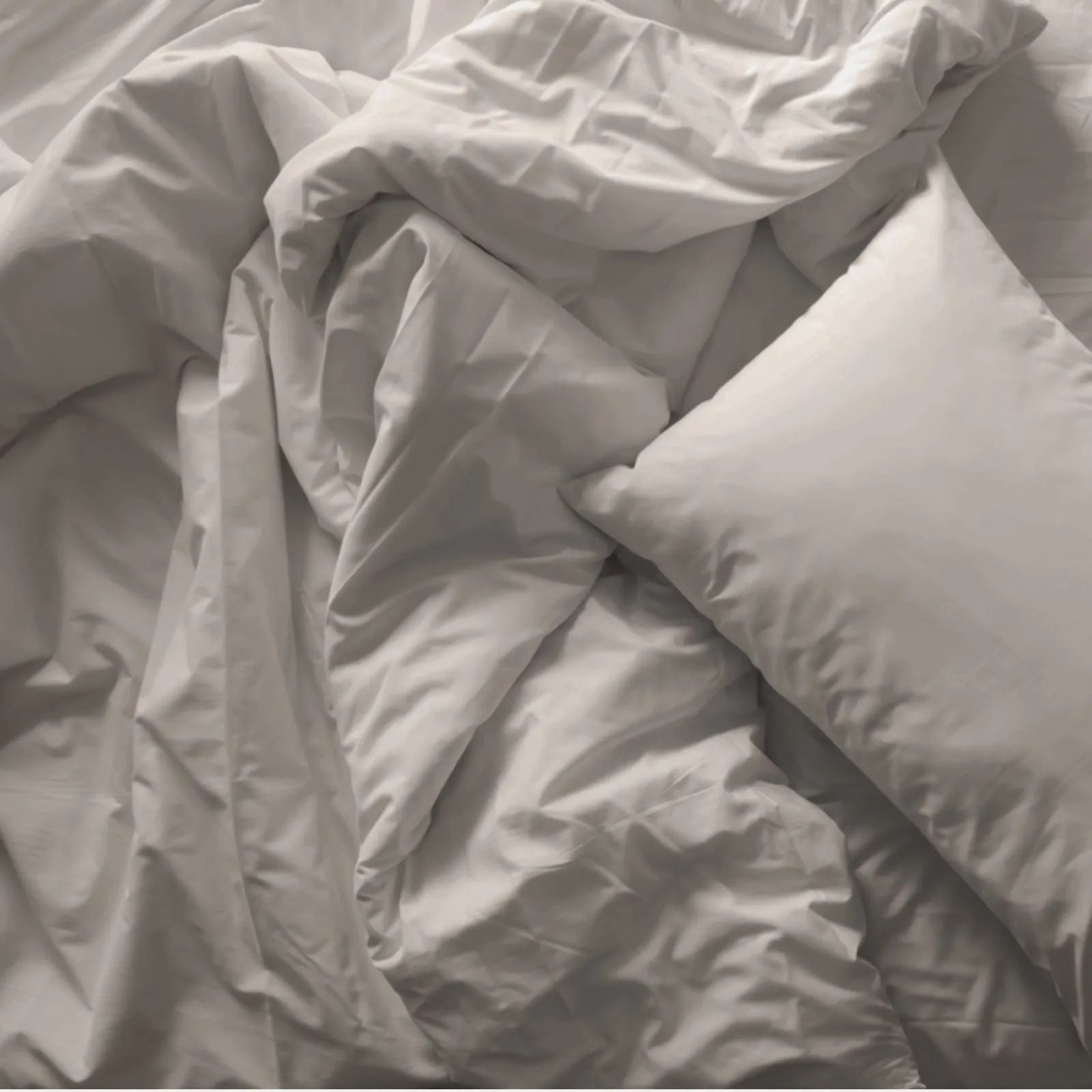QUEEN Blended Bamboo Quilt Cover Set - Warm Grey