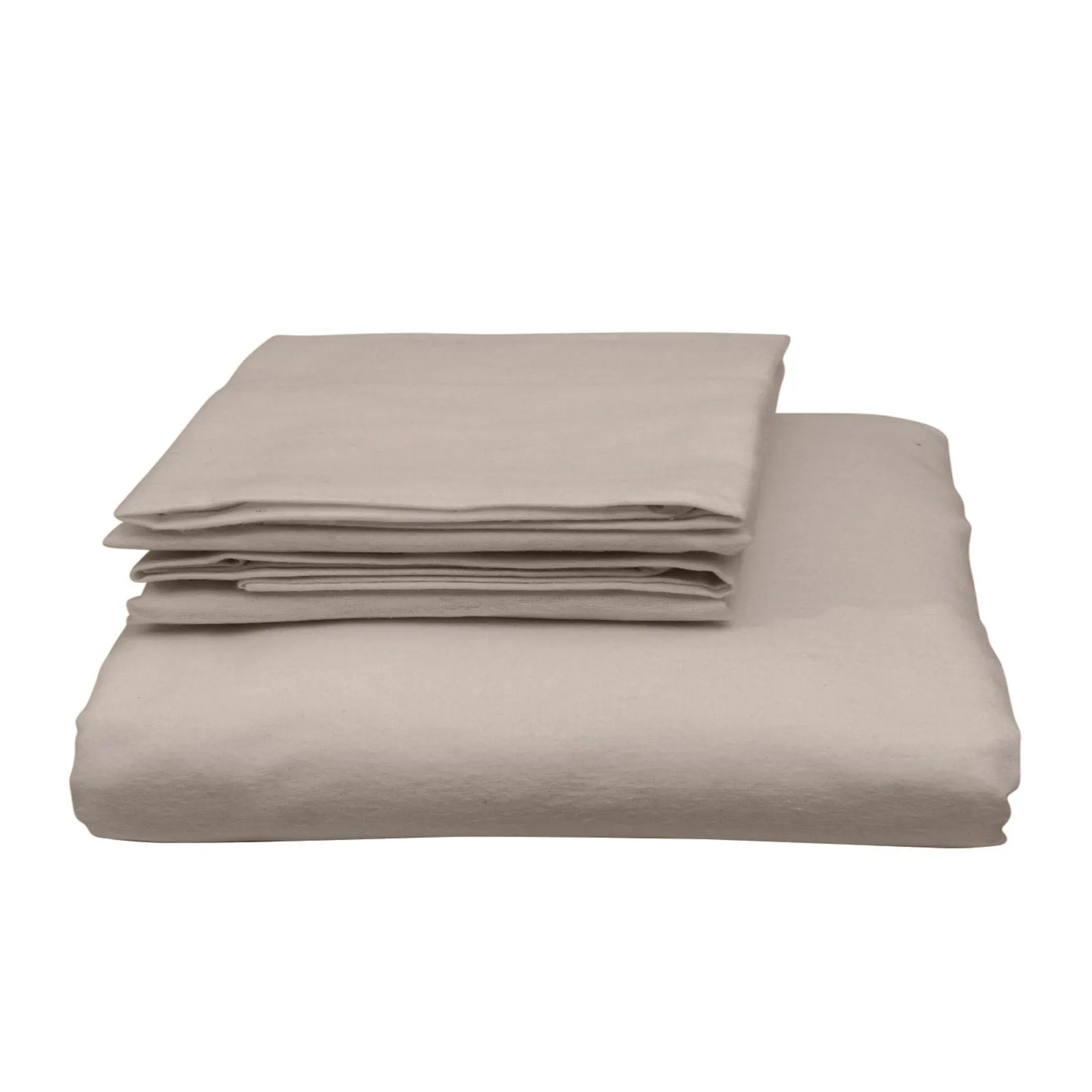 QUEEN Blended Bamboo Quilt Cover Set - Warm Grey