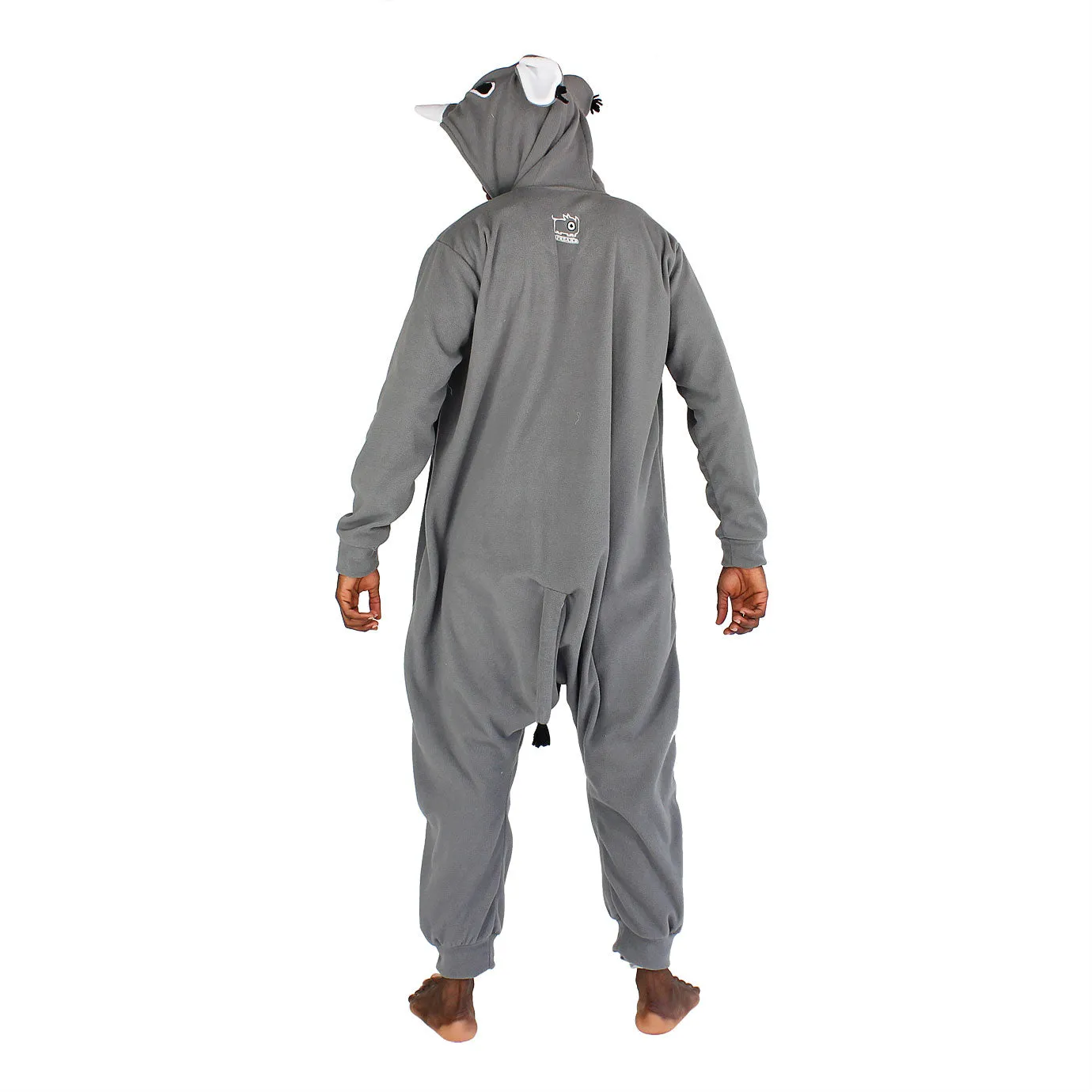 Rhino Onesie (grey/white): KIDS