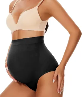 Seamless Maternity Shapewear, Belly Support Panties for Dresses and Pants, High Waisted Pregnancy Underwear, S-XXXL