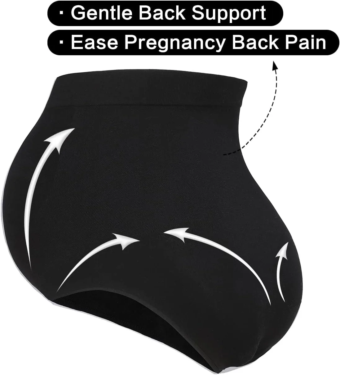 Seamless Maternity Shapewear, Belly Support Panties for Dresses and Pants, High Waisted Pregnancy Underwear, S-XXXL