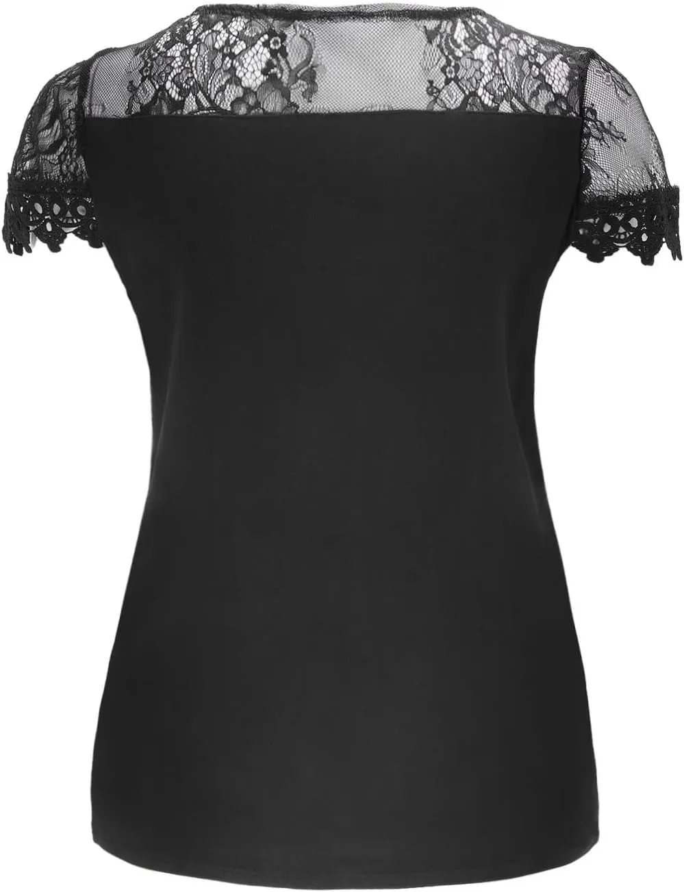 Sleeve Lace Short Cauasl Loose Blouse Women V-Neck Sexy Top Women's Blouse Long Sleeves Shirt Women