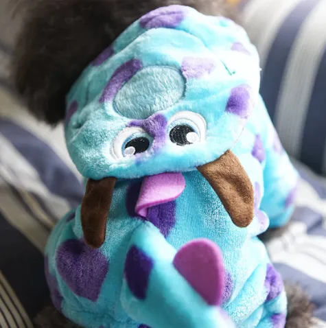 Spotted Monster Fleece Onesie