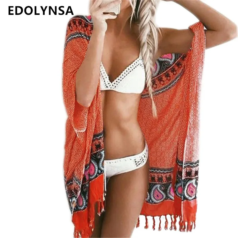 TASSEL RAYON COVER UP