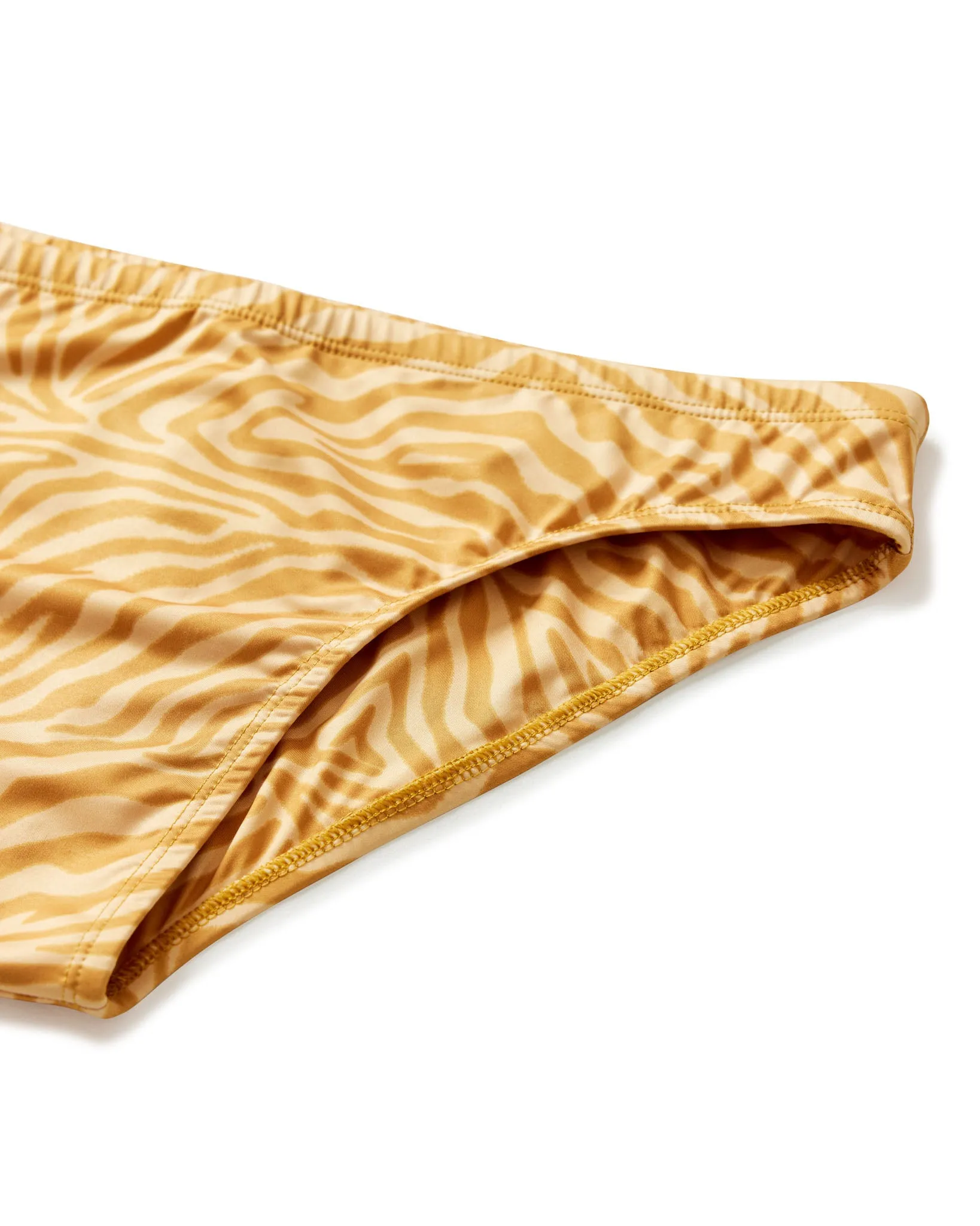 The Belize Swim Briefs - Oro Sawla Print