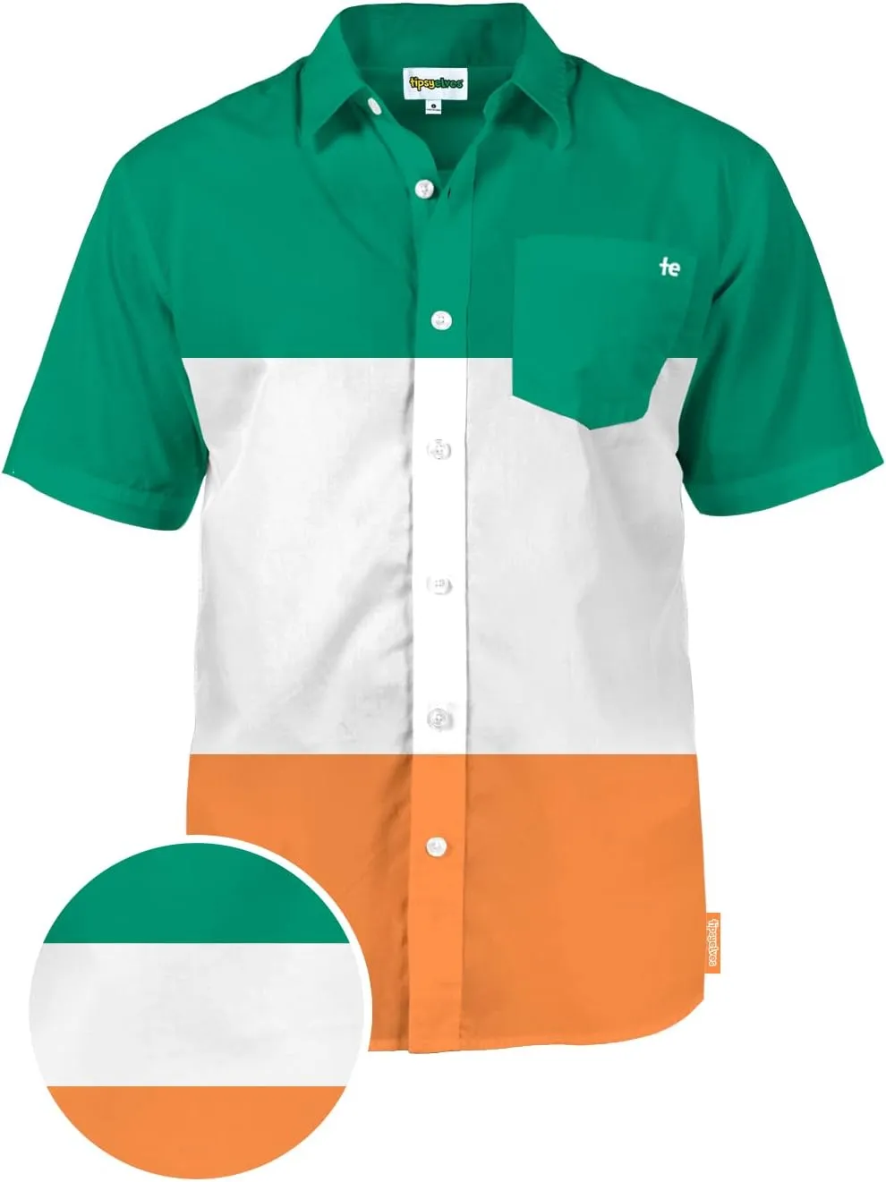 Tipsy Elves Button Down Shirts for Men - Valentines Day, Mardi Gras and St Patricks Day Mens Button Ups